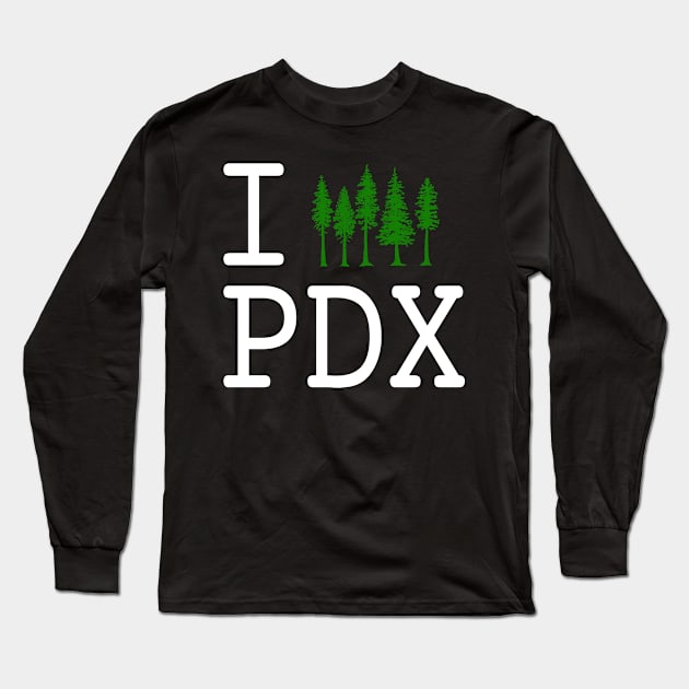 I (tree) PDX Long Sleeve T-Shirt by Boogiebus